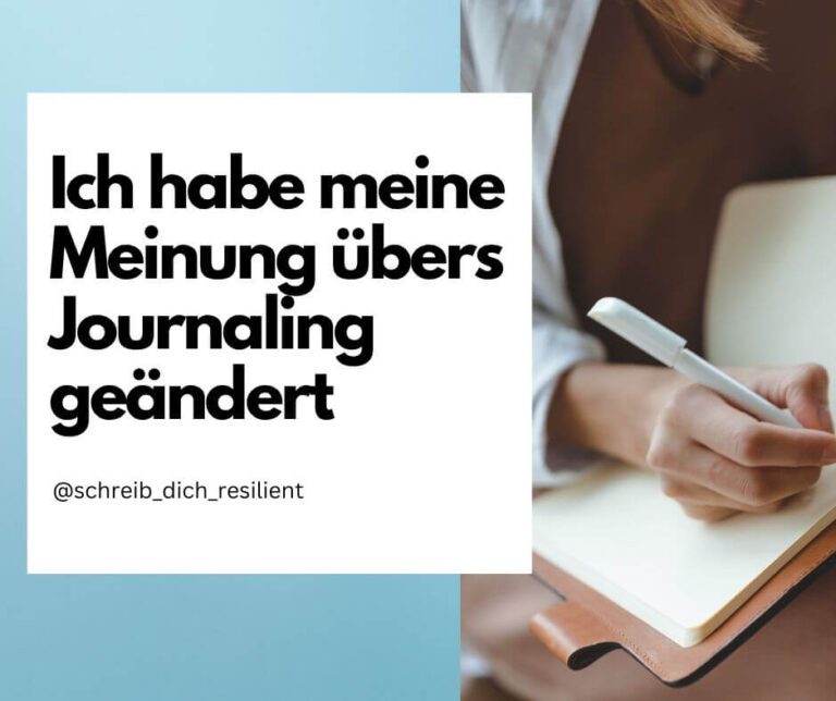 Titelbild zum Blogartikel Warum ich meine Meinung übers Journaling geändert habe.